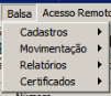 Tela do sistema CADEX