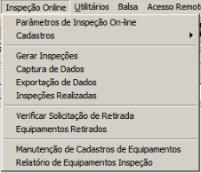 Tela do sistema CADEX