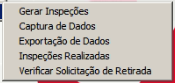 Tela do sistema CADEX
