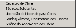 Tela do sistema CAD ERP